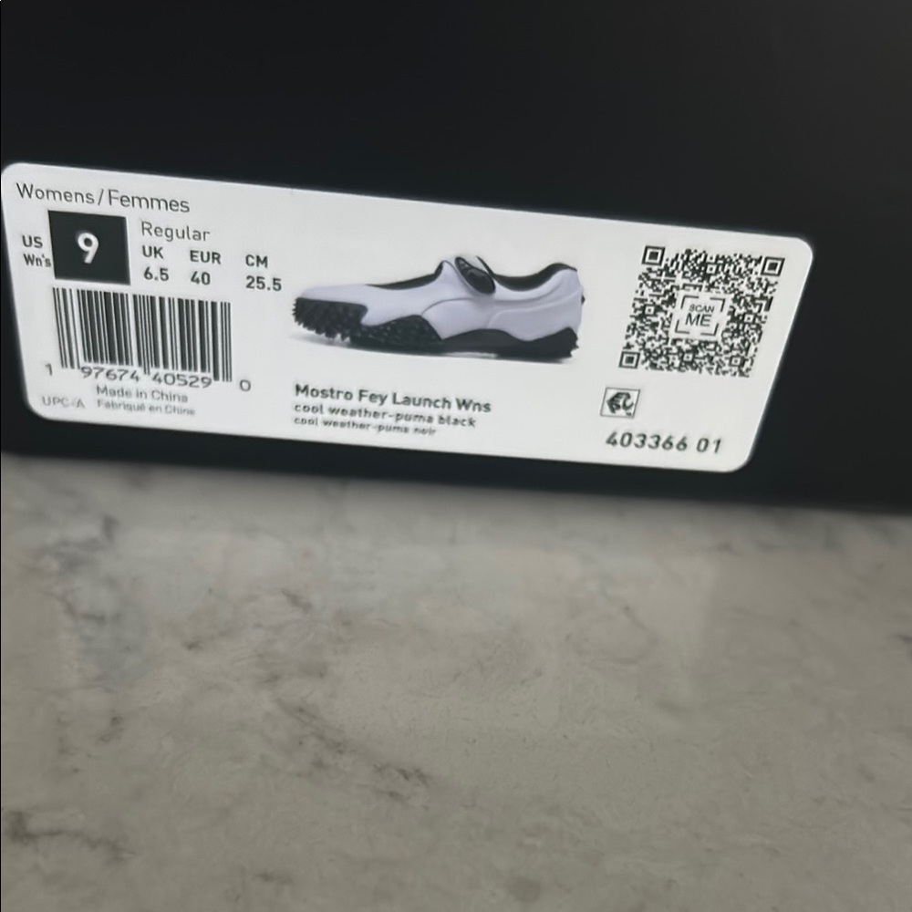 Puma Women's Athletic Shoes - Black and White
